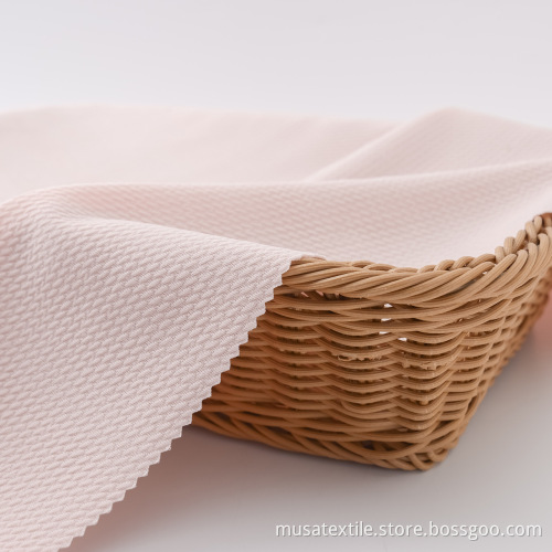 MUSA Popular Polyester Bubble Solid Knit Bullet Fabric